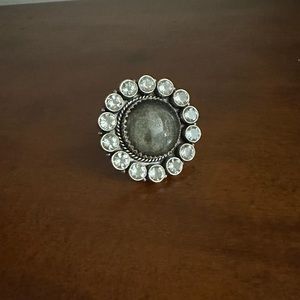 Sterling flower ring